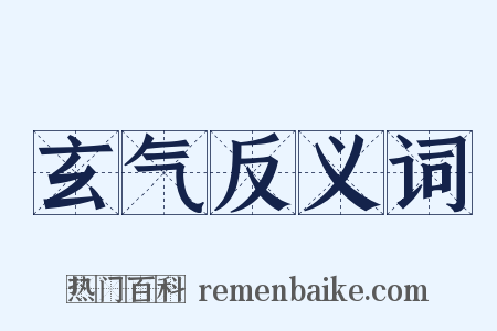 玄气反义词是什么意思的图片
